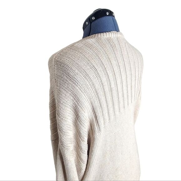 American Eagle oversized fit open front cardigan sweater Oatmeal cream color XS - Picture 2 of 10